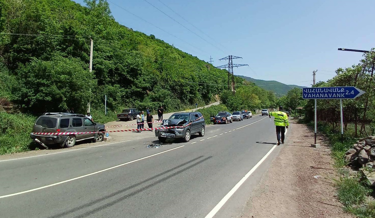 Սյունիքի մարզի Վահանավանք թաղամասի մոտակայքում բախվել են ավտոմեքենաներ. կա տուժած